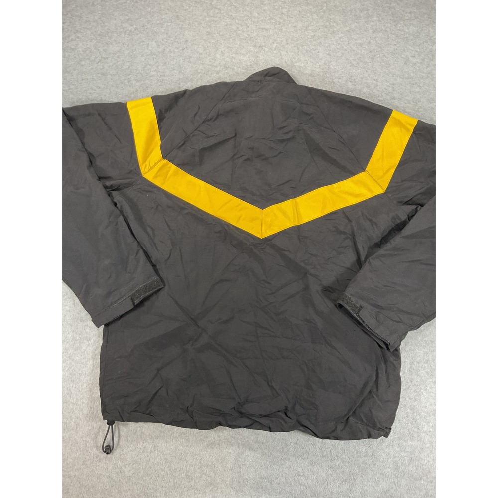 US Army APFU Physical Fitness Uniform Jacket Black Yellow Small Short 2667 - Picture 4 of 5